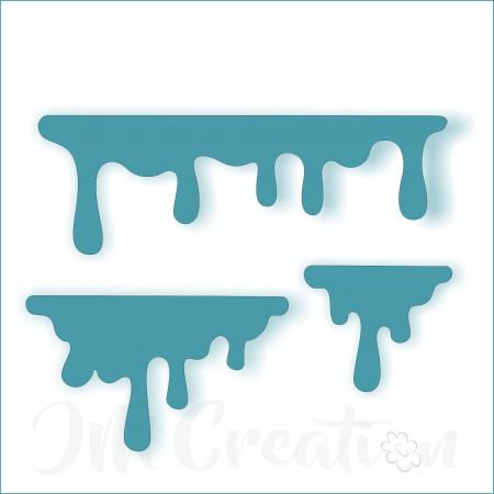 Stanzschablone - Zerlaufene Schokolade